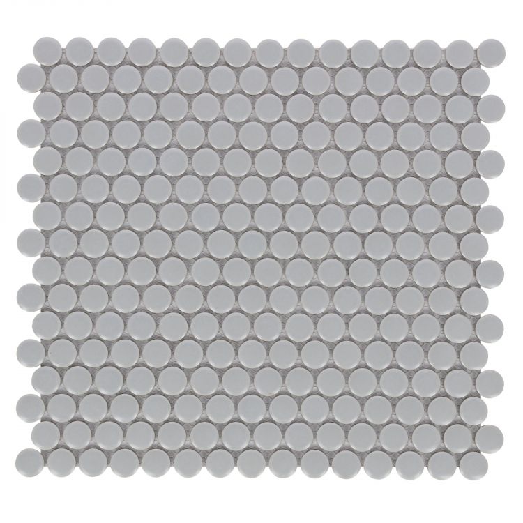Penny Round City Grey Matte 11.5 x 12.25